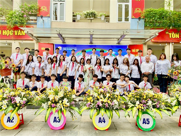 A group of people posing for a photoAI-generated content may be incorrect.