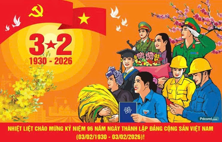 KỶ NIỆM 96 NĂM NGÀY THÀNH LẬP ĐẢNG CỘNG SẢN VIỆT NAM (03/02/1930 – 03/02/2026)- Ảnh 1.